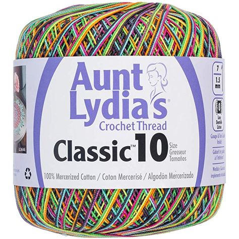 Amazon.com: Aunt Lydia 154.0992 Classic Crochet Thread, Shaded Brown: Arts, Crafts & Sewing Crochet Thread Size 10, Crochet Size, Knitting Gauge, Crochet Thread, Knitting Needles Sizes, Circular Knitting Needles, Circular Knitting, Cotton Crochet, Thread Crochet