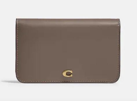 Coach Slim Card Case, Dark Stone, $120CAD Coach Slim Card Case, Stone Case, Coach Wallet, Card Case, Wallet, Stone, Books, Quick Saves