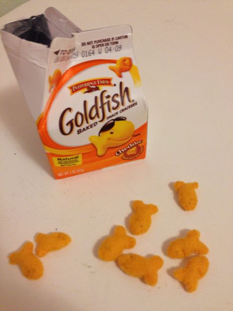 Felt goldfish crackers play food. Cut 2 pieces goldfish shaped felt pieces… Goldfish Crackers Aesthetic, Gold Fish Food, Felt Goldfish, Goldfish Snack, Goldfish Food, Fish Crackers, Fish Snacks, Hand Sewn Felt, Chef Boyardee