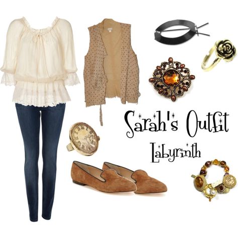 Sarah's Labyrinth Outfit ... Halloween? Like 2.5 people would figure that out, but may be worth a try this year! Labyrinth Outfit, Labyrinth Costume, Sarah Labyrinth, 2018 Outfits, Labyrinth Movie, Movie Outfits, Adorable Clothes, Character Inspired Outfits, Fun Clothes