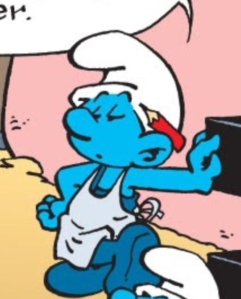 I am in love guys !!! Handy Smurf, Send Help, I Am In Love, Am In Love, Calvin And Hobbes, Drawing Painting, Painting Illustration, Charlie Brown, Favorite Character