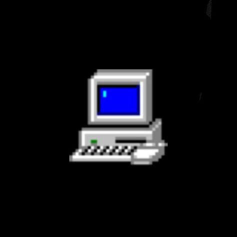 Old Computer, Computer Icon, Call Me, Computer, Screen, Blue, Black