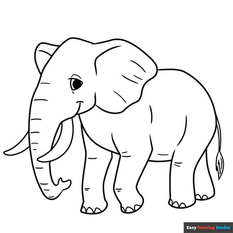 Free printable elephant coloring page Elephant Picture For Kids, Elephant Coloring Sheet, Elephant Free Printable, Printable Elephant Template, Elefante Drawing, Elephant Clipart Black And White, Elephant Template Printable Free, Elephant Colouring Pages, Elephant Outline Drawing