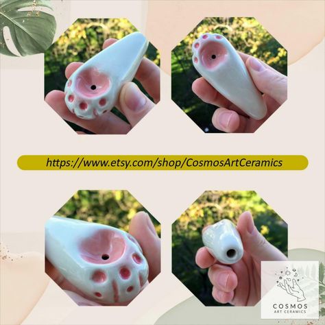 Pipe Pink, Cute Pipes, Ceramic Pipe, Cosmos Art, Clay Pipes, Wooden Pipe, Spark Up, Stash Jars, Pottery Classes