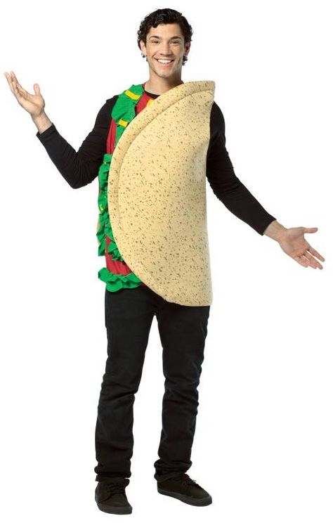 Taco Adult Costume Taco Halloween Costume, Taco Costume, Food Costumes, Dress Up Outfits, Mens Halloween Costumes, Adult Halloween Costumes, Fancy Dresses Party, Funny Halloween Costumes, Costume Shop