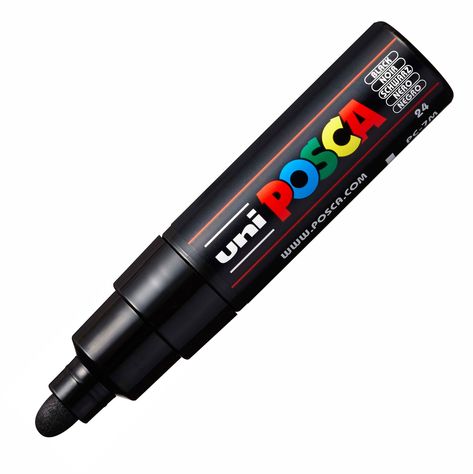 PRICES MAY VARY. Non-toxic and water-based. Blendable, Layerable, Water Soluble. The PC-7M enables artists to paint and draw on any surface, indoors or outdoors (frescoes, large canvases ), customizers to personalize their equipment (bikes, motorbikes, surfboards, skateboards ) and both amateurs and professionals to decorate windows and displays. POSCA Paint Markers have been tested on over 50 surfaces including canvas, metal, surfboards, rocks! POSCA markers are a tool for expressing one’s crea Posca Marker, Jackson's Art, Tracing Paper, Felt Tip, Paint Marker, Fabric Markers, Marker Pen, Marker Art, Fabric Paint