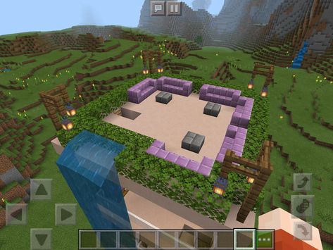 Minecraft Rooftop Garden, Garden Minecraft, House Rooftop, Minecraft Ideas, Rooftop Garden, Golf Courses, Minecraft, Modern House