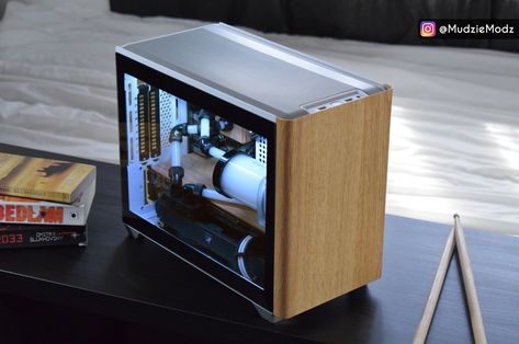 Wooden NR200P » builds.gg Aesthetic Tech, Custom Computer Case, Gaming Ideas, Cpu Socket, Pc Design, Pc Builds, Game Programming, Computer Build, Custom Computer