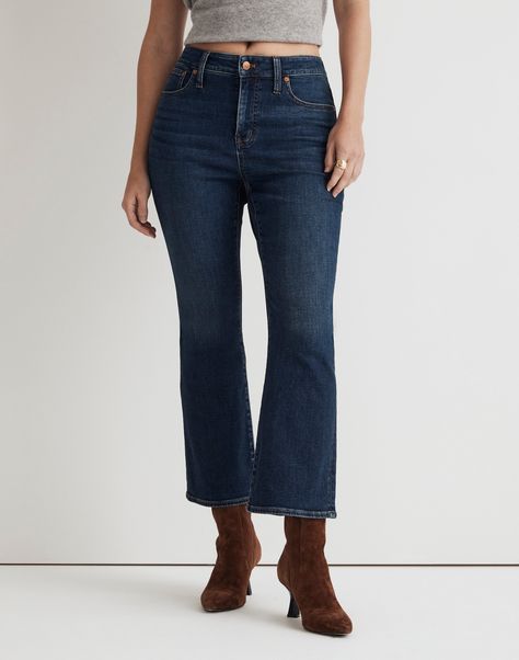 Curvy Kick Out Crop Jean | Madewell 2024 Wishlist, Curvy Style, All Jeans, Hourglass Shape, John Varvatos, Denim Details, Crop Jeans, Helmut Lang, Curvy Fashion