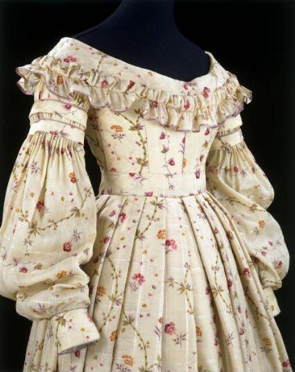 1830s Dress, Historical Outfits, 1830s Fashion, Antique Dresses, Historical Sewing, Historical Clothes, Victorian Dresses, Fashion Through The Ages, Romantic Era