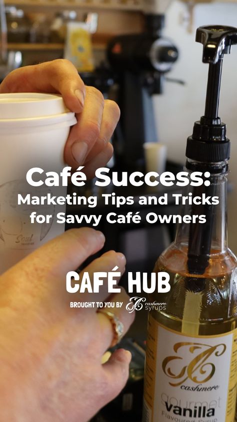 Cafe Owner, Restaurant Tips, Successful Small Business, Marketing Tips And Tricks, Coffee Syrups, Restaurant Consulting, Got 7, Cafe Ideas, Small Cafe