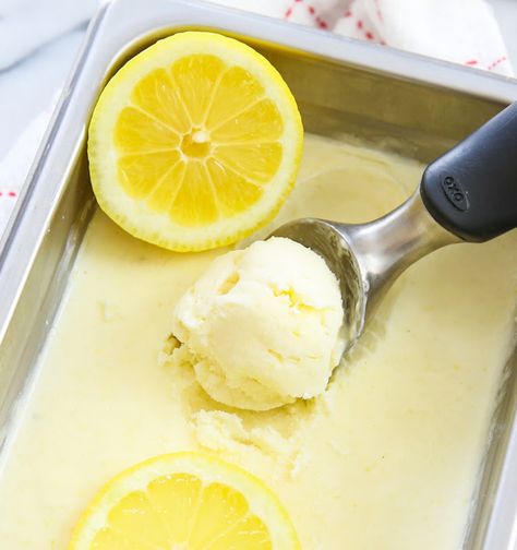 3 Ingredient No Churn Whole Lemon Ice Cream - Kirbie's Cravings San Diego Food, Lemon Ice Cream, Lemon Ice, Homemade Ice Cream Recipes, No Churn Ice Cream, Ice Cream Popsicles, Make Ice Cream, Ice Cream Desserts, Lemon Desserts