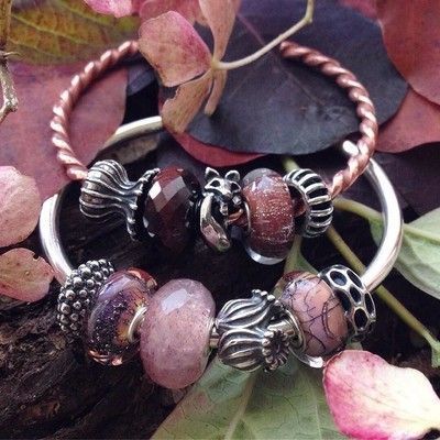 Trollbeads Bangle, Trollbeads Bracelet, Troll Beads, Bracelets Beads, Hessonite Garnet, Charm Beads, Online Gifts, Jewellery Collection, Jewelry Tutorials