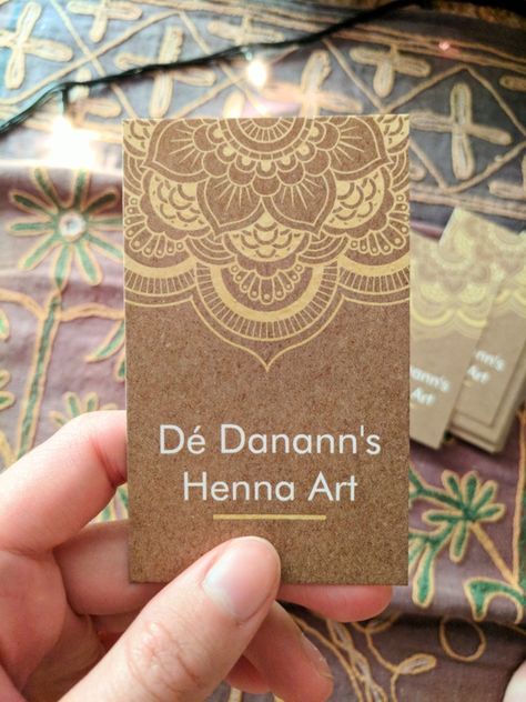 New business cards. #henna Henna Artist Business Cards, Henna Business Card, Henna Business Names, Henna Business Name Ideas, Artist Logo Design Creative, Henna Making, Henna Business, Artist Business Cards Design, Business Name Ideas