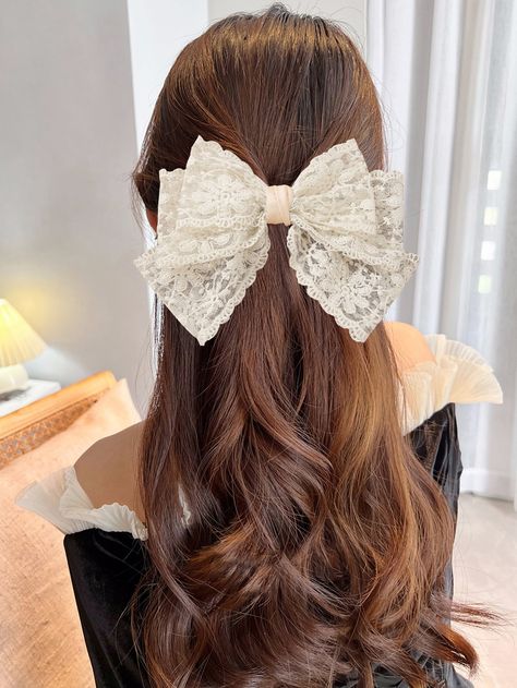 Elegance Hair, Bow Ponytail, Diy Hair Accessories Ribbon, Buat Pita, Bow Hairstyle, Bohemian Hairstyles, Bow Decor, Handmade Hair Accessories, Hair Decorations