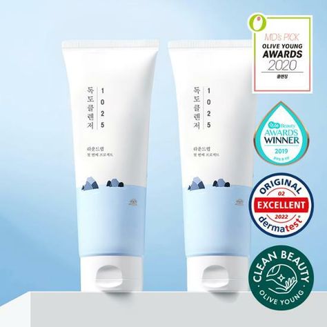 ROUND LAB 1025 Dokdo Cleanser 200mL Double Pack  | OLIVE YOUNG Global Dokdo Cleanser, Korean Skin Care Products, Olive Young, Dermatological Skin Care, Korean Skin Care, Asian Skincare, Korean Skin, Cruelty Free Skin Care, Sun Cream