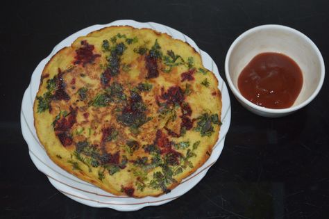 Moonglet (Moong Dal Omelet) Recipe Omelets Recipe, Moong Dal, Evening Snacks, Protein Pack, Delicious Breakfast, Omelet, Yummy Breakfast, Snacks, Quick Saves