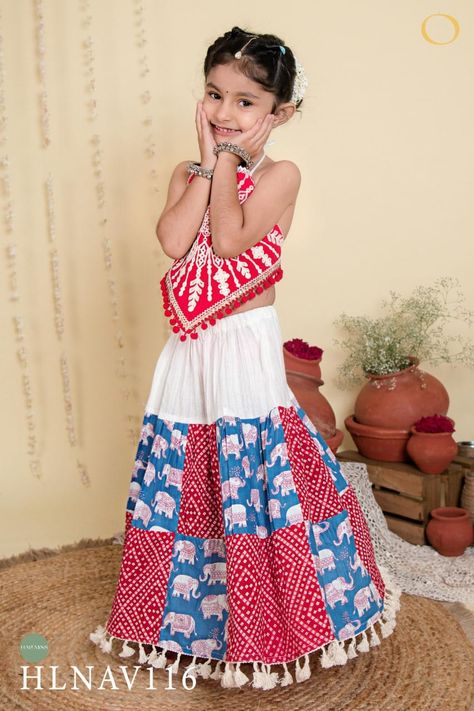 Navratri is a vibrant Hindu festival celebrated over nine nights to honor the divine feminine. Here's a description of a kids' Navratri collection: *Collection Name:* Little Divines *Description:* Get ready to celebrate the vibrant spirit of Navratri with our Little Divines collection! This exquisite range of traditional attire is specially designed for kids to revel in the festive joy. *For Girls:* - Chaniya Cholis in vibrant hues and intricate designs - Adorable Lehengas with matching c... Pleated Lehenga, Lehenga For Girls, Navratri Lehenga, Garba Dress, Ceremonial Clothing, Navratri Collection, Kids Ethnic Wear, Navratri Chaniya Choli, Hindu Festival