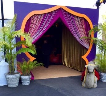 Arabian Nights Grand Entrance Arabian Decoration Party Ideas, Arabian Night Themed Party, Aladdin Theme Party Arabian Nights, Arabian Nights Wedding Theme Decor, Arabian Nights Prom Decorations, Arabian Nights Backdrop, Arabian Nights Decor, Arabian Nights Prom Theme, Arabic Night Party Ideas