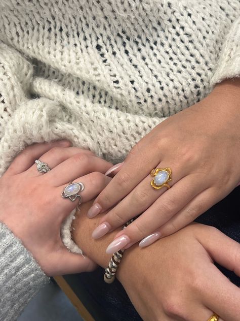 Maanesten rings 🫶 - matching jewellery, gold and silver, besties 💗 Bestie Rings, Rings Stone, Matching Jewellery, Jewellery Gold, Matching Jewelry, Stone Gold, Gold And Silver, Gold Jewelry, Vision Board