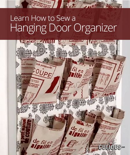 Feeling a bit cramped this year? Organize your stuff by learning how to sew and put together a DIY hanging door organizer made from strong fabric. Diy Hanging Door, Sewing Hanging Organizer, Hanging Door Organizer, Sew Hanging Wall Organizer, Diy Fabric Shoes, Sew Over The Door Organizer, Hanging Organizer Sewing Pattern, Door Hanging Organizer, Hanging Makeup Organizer