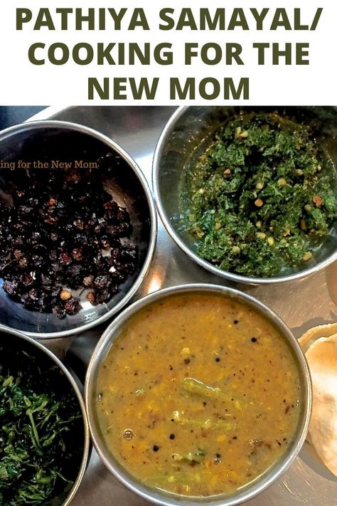 What should the new mother eat after delivery. How to keep the balance of nutrition and taste. Menus, recipes, dos and dont's for the diet for the first 40 days postpartum. Based on a Tamil diet but with North Indian and even international recipes included First Forty Days Recipes, The First Forty Days Recipes, First 40 Days Recipes, The First 40 Days Recipes, First 40 Days Postpartum Recipes, Sacred Motherhood, First Forty Days, First 40 Days, Postpartum Food