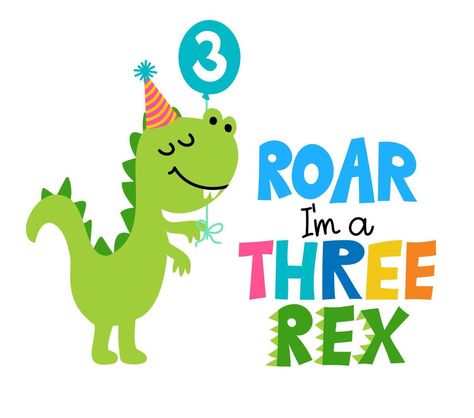 Bday Background, 3rd Birthday Party For Boy, Cute T Rex, Birthday Dinosaur, Dinosaur Themed Birthday Party, Dinosaur Images, Happy 5th Birthday, Dinosaur Theme Party, Dino Birthday