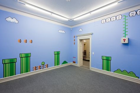 Mario Bros Room, Mario Bedroom, Nintendo Room, Super Mario Room, Mario Room, Brothers Room, Nerd Room, Gamer Room, Big Boy Room