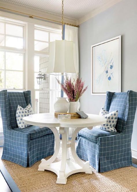 Bria Hammel Interiors, Bria Hammel, Cottage Room, Wingback Chairs, Cottage Renovation, Custom Furniture Design, Gorgeous Interiors, Style Cottage, Cottage Design