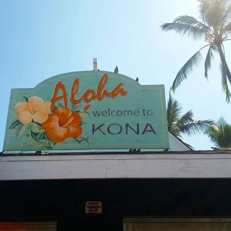 Aloha! Welcome to Kona. Big Island. Hawaii Kona Hawaii Aesthetic, Kona Aesthetic, Welcome To Hawaii, Champagne Coast, Kailua Kona Hawaii, Pink Wallpaper Ipad, Hawaii Adventures, Oahu Travel, Moving To Hawaii