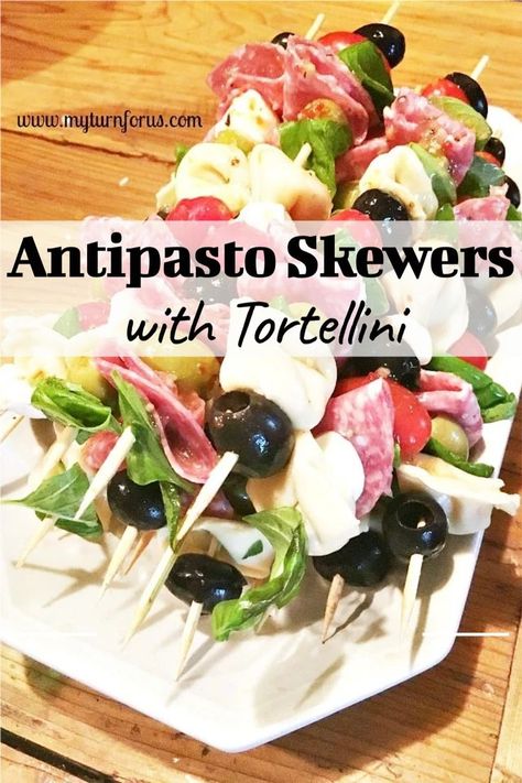 Antipasto Skewers With Tortellini, Tortellini Skewers Appetizers, Antipasto Kabobs, Tortellini Skewers, Cold Pasta Dishes, Cocktail Party Appetizers, Antipasto Skewers, Southern Cooking Recipes, Crazy Kitchen