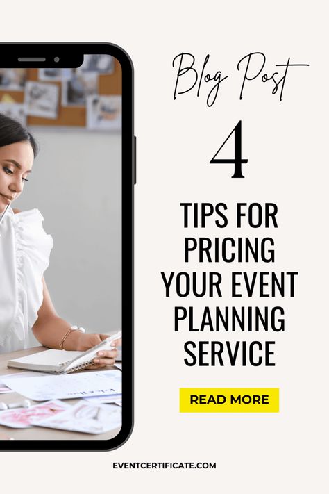 A Step-by-Step Guide to Charging for your Event Planning Service (Updated for 2024) - The Event Certificate | Digital Marketing Agency & Wedding Industry Educator for Event Planners and Wedding Planners Becoming An Event Planner, Party Planning Business, Event Agency, Event Planning Tips, Planning Business, Event Planning Business, Party Planners, Event Services, Wedding Event Planning