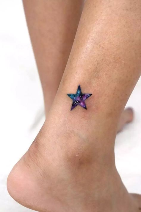 Guide Your Tattoo Dreams with Captivating Star Tattoo Ideas from Glaminati.com ⭐ #StarTattooMagic #InkLove #Glaminati Glitter Star Tattoo, Small Glitter Tattoo, Galaxy Stars Tattoo, Star Tattoo Cover Up, Star Flower Tattoo, Star Design Tattoos, Night Tattoo Ideas, Star Tattoos For Women, Star Tats