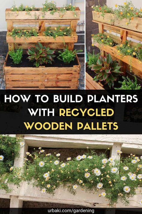 Pallet Garden Box, Pallet Flower Box, Pallet Gardens, Outdoor Pallet Projects, Pallet Projects Garden, Diy Planter Box, Pallet Planter, Pallet Project, Wooden Pallet Projects