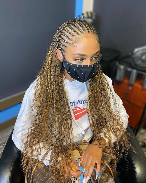 FindBraiders @justbraidsinfo (@justbraidsinfo) posted on Instagram: “Just Slayin 🔥 #fulanibraids Braided By @hairbyjeleah #portlandbraids . . . . . . . . . . . . . . . . . . . . . . . . . . . . . . . . . .…” • Dec 1, 2020 at 10:16pm UTC Long Cornrows, Feed Ins, Short Box Braids Hairstyles, Short Box Braids, Beautiful Black Hair, Quick Natural Hair Styles, Braided Cornrow Hairstyles, Braids Hairstyles Pictures, Cute Box Braids Hairstyles