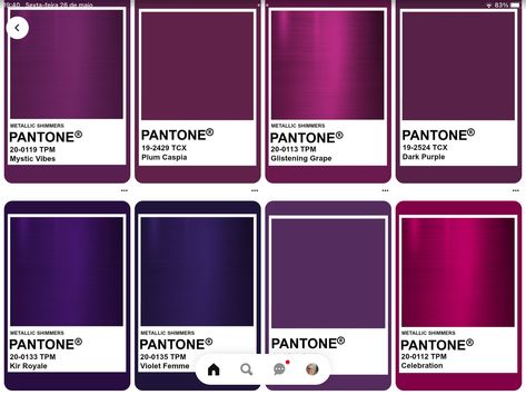 Purple Color Names, Plum Color Palette, Gothic Bathroom Ideas, Color Uva, Deep Winter Palette, Pantone Color Chart, Moody Decor, Pantone Colour Palettes, Color Combinations For Clothes