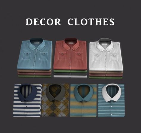 Leo 4 Sims CC • Sims 4 Downloads • Page 69 of 398 Leo Sims, Sims Decor, Folded Clothes, Sims 4 Clutter, Shirt Folding, David Sims, The Sims 4 Download, Sims 4 Downloads, Sims 4 Cc Furniture