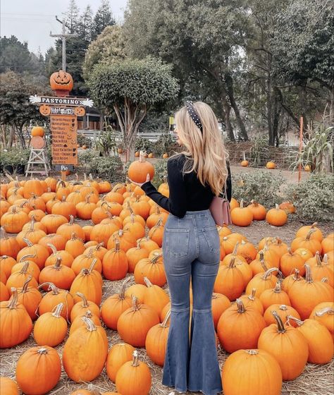 Pumpkin Patch Flannel Outfit, Pumpkin Patch Outfit Ideas For Family, Fall Farm Outfit, Pumpkin Patch Outfit Hot Weather, Pumpkin Patch Fits, Pumpkin Patch Instagram Pictures, Pumpkin Patch Outfit Women, Pumpkin Patch Photo Ideas, Recreation Outfits