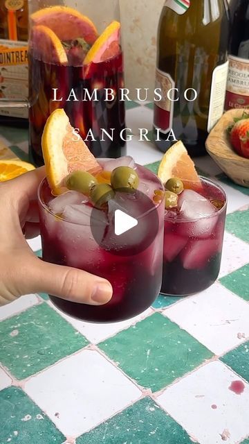 Julianna McIntosh | Don’t walk, RUN to get Lambrusco so you can make this Sangria this weekend (@traderjoes has a good one you can buy)  It is quite possible... | Instagram Large Batch Sangria Recipe, Big Batch Sangria Recipe, Lambrusco Sangria, Gallon Sangria Recipe, Authentic Sangria Spain, Best Sangria, Best Sangria Recipe, Rosemary Syrup, Orange Liqueur