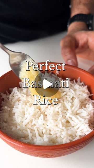 Karan Gokani on Instagram: "INDIAN 101: HOW TO COOK PERFECT BASMATI RICE, EVERY TIME 🍚🇮🇳

Today's recipe may seem basic, but it's one of the fundamentals of Indian cooking and something you'll be doing all the time. There are various ways to cook rice, this is my preferred method to make simple boiled rice. There are a couple of restaurant tips in here to make your rice fluffy and bright....

Stay tuned for two of my favourite South Indian rice recipes dropping in the next few days.

1 cup Basmati rice 
Approx 1.5 cups water 

1. Wash the rice till the water runs somewhat clear. 
2. Soak the rice for at least 20 minutes or up to an hour. 
3. Drain and place the rice in a pan and cover with water. The water should be about a knuckles height above the top of the rice. 
4. Bring to a boil How To Make Basmati Rice, How To Cook Basmati Rice On The Stove, Fluffy Rice How To Make, How To Cook Basmati Rice, Basmati Rice Recipes Indian, Best Basmati Rice Recipe, Cocnut Rice, How To Make Rice, Boiled Rice Recipes