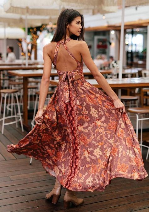 JAASE Ziggy Endless Summer Maxi Semi Formal Boho Dress, Boho Backless Dress, Backless Maxi Dresses Summer, Dress Modification, Outfit Semi Formal, Trendy Dresses Summer, Open Back Maxi Dress, Dream Family, Hippy Chic