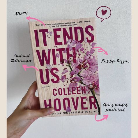 zahraa | style inspo on Instagram: “⭐️BOOK REVIEW⭐️ . . It Ends With Us by Colleen Hoover Ratings : ⭐️⭐️⭐️⭐️.5/5 . . My POV - I finished this book in literally 2 days! Loved…” It Ends With Us Book, Kami Garcia, Colleen Hoover Books, Emotional Rollercoaster, Book Cafe, Falling In Love Again, It Ends With Us, Colleen Hoover, I Love Reading