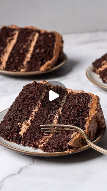 Maddie & Jules on Instagram: "This one is for the chocolate lovers—it’s a three layer chocolate cake with Nutella frosting because more is more when it comes to chocolate. 

Full Nutella cake recipe linked in bio or visit https://kitchen-by-the-sea.com/chocolate-cake-with-nutella-icing/

Ingredients
Nutella Icing:
2 sticks softened butter 226 g
13 ounces Nutella
½ teaspoon salt ¼ teaspoon if morton
1 tablespoon vanilla bean paste 2 teaspoons vanilla extract
14 ounces powdered sugar
¼ cup heavy cream or 4 tablespoon milk
Black Magic Cake (see note on origin below)
2 2/3 cups all-purpose flour 320 g
3 cups granulated sugar 600 g
1 1/8 cup cocoa 135 g
1 tablespoon baking soda 17 g
1.5 teaspoon baking powder 6 g
1.5 teaspoon salt 5 g
3 eggs
1 tablespoon vanilla extract 15 ml
1.5 cup buttermilk Chocolate Cake With Nutella, Three Layer Chocolate Cake, Nutella Icing, Best Moist Chocolate Cake, Cake With Nutella, Classic Chocolate Cake, Black Magic Cake, Layer Chocolate Cake, Chocolate Swiss Meringue Buttercream