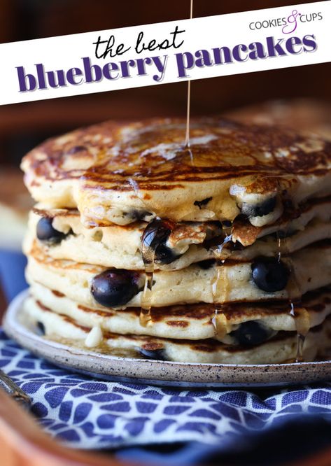 Almond Pancakes, Blueberry Pancakes Recipe, Egg Benedict, Homemade Pancakes, Blueberry Pancakes, Pancakes Healthy, What's For Breakfast, Läcker Mat, God Mat