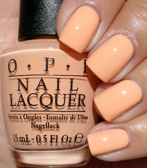 OPI I'm Getting A Tan-gerine // @kelliegonzoblog Opi Nail Colors, Nail Polish Colors Fall, Peach Nails, Vacation Nails, Colorful Nail Designs, Summer Nails Colors, Opi Nails, China Glaze, Fancy Nails