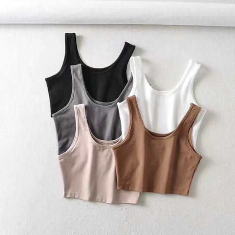 Party Crop Tops, Middle Age Fashion, High Neck Sleeveless, Summer Crop Tops, Crop Top And Shorts, Cropped Tops, Womens Tops Summer, Solid Clothes, Mua Sắm