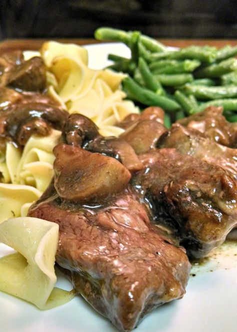 Beef Chuck Steak Recipes, Chuck Steak Recipes, Steak On Stove, Crockpot Steak Recipes, Crockpot Foods, Beef Chuck Steaks, Crockpot Steak, Chuck Steak, Ground Beef Pasta