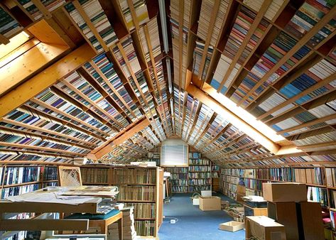 Modern Attic, Hidden Library, Attic Library, Attic Organization, Reading Nook Kids, Reading Nook Ideas, Attic Makeover, Home Library Rooms, Weird Vintage