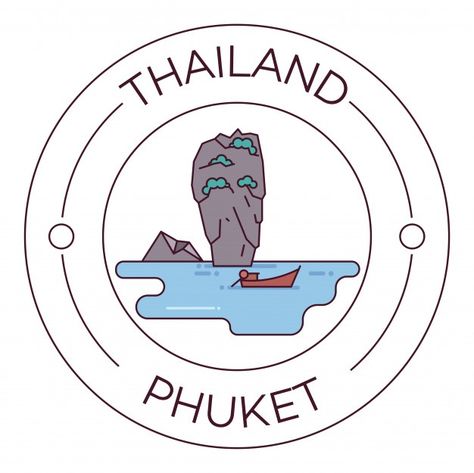 Landmarks of thailand phuket flat line l... | Premium Vector #Freepik #vector #background #logo #travel #city Instagram Story Sticker, Ig Highlight Covers, Thailand Photography, Story Sticker, Highlight Ig, Logo Travel, Instagram Covers, Icons Ig, Things To Do In Thailand