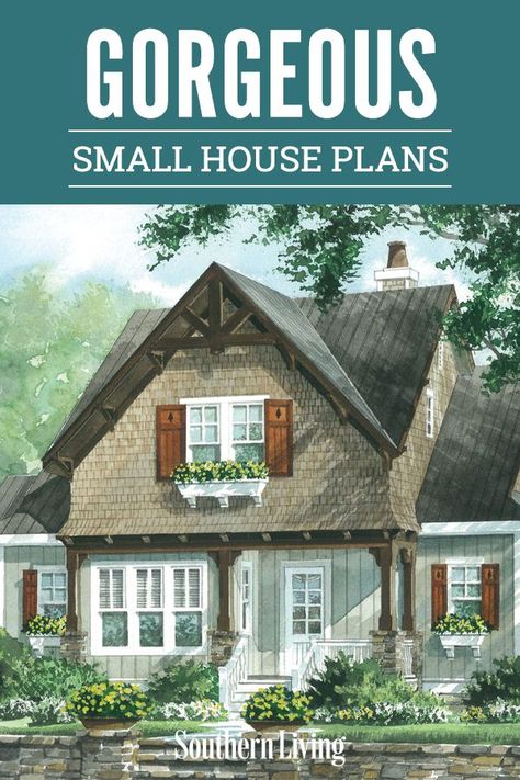 Farm Houseplans Small, House Plans L Shape, Small French Country House Plans, Small English Cottage, Unique Small House Plans, Cute Small Houses, Small Home Plan, Unique Cottages, Cottage Plans